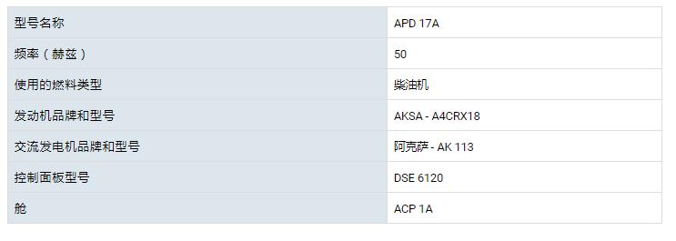 AKSA柴油發電機