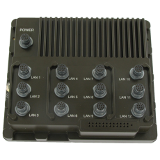 Amphenol Pcd 以太網軍用交換機12MG系列