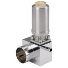 burkert 帶不銹鋼氣動執行器的 T 型隔膜閥2064