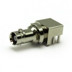 COAX 帶鎖定腿的微型BNC隔板PCB端發射插孔系列